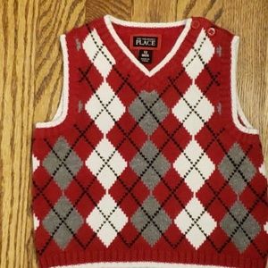 Children's Place boy's sweater vest NWOT
